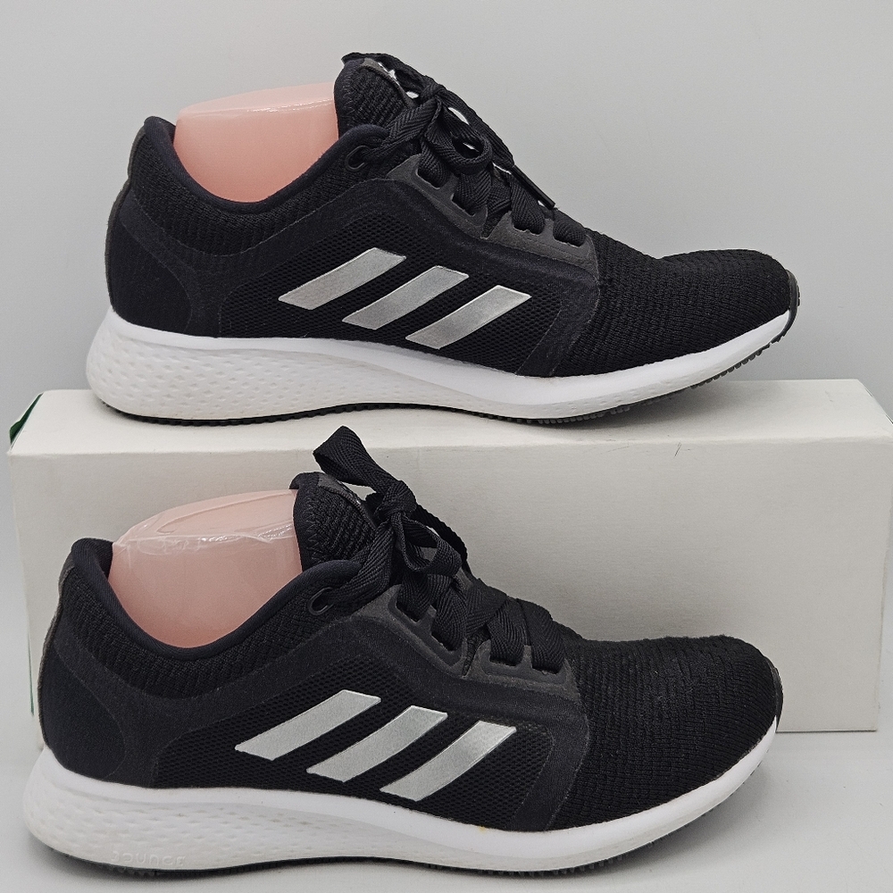 Adidas Edge Lux 4 Shoes Black Silver White Womens Size 7